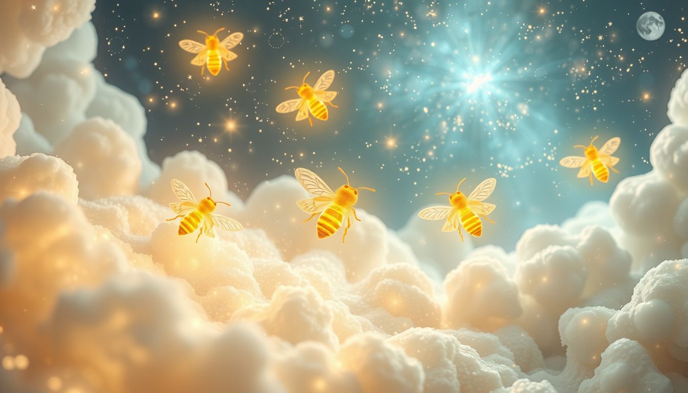 Der Traum von Bienen symbolisiert meist Produktivität und Gemeinschaft.