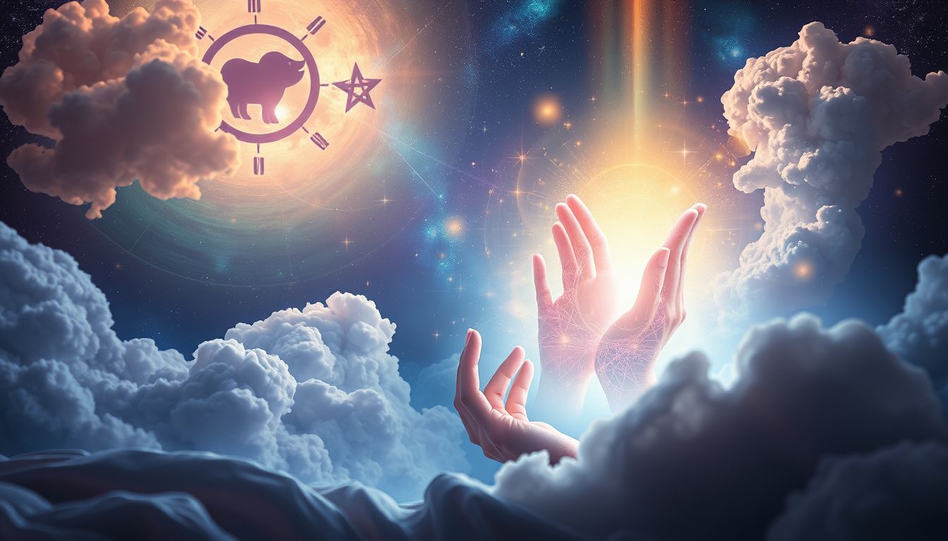 Der selbsterschaffene Heilige symbolisiert innere spirituelle Kraft.