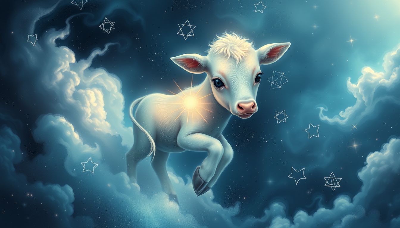 Ein sprechendes Kalb symbolisiert verborgene Weisheit im Traum.