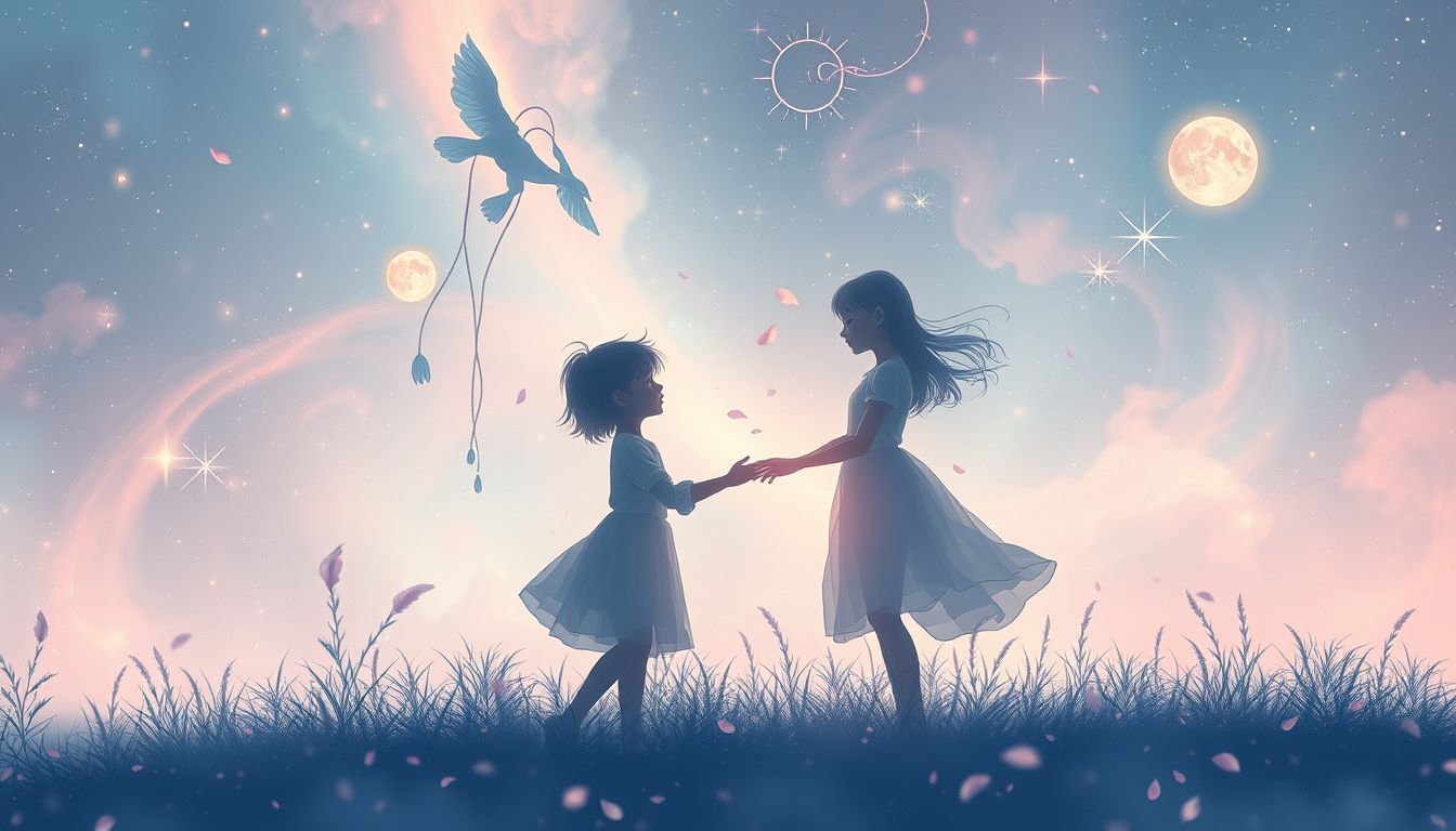 Kindheitstraum vom Flirten symbolisiert Sehnsucht nach sorgloser Freiheit.