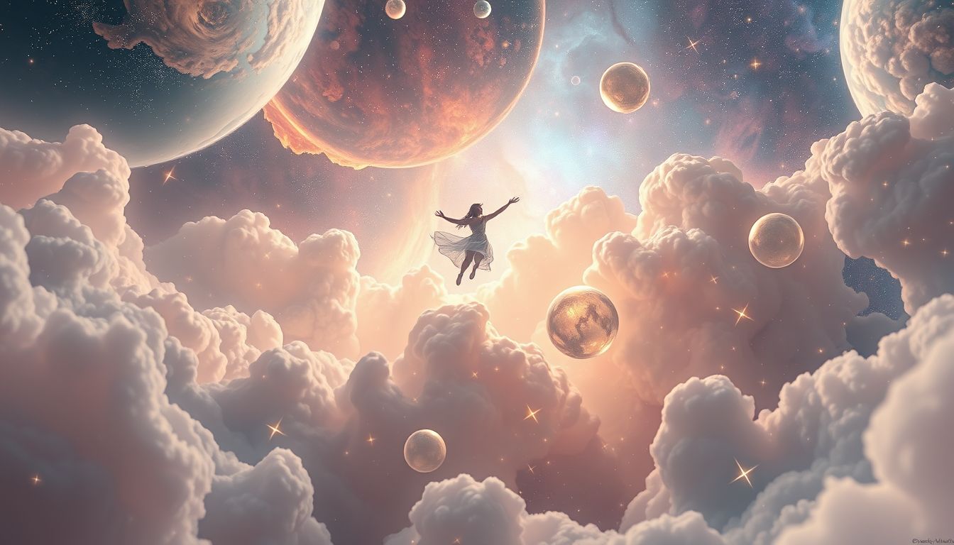 Träume vom Fliegen symbolisieren oft Freiheit und persönliche Entfaltung.