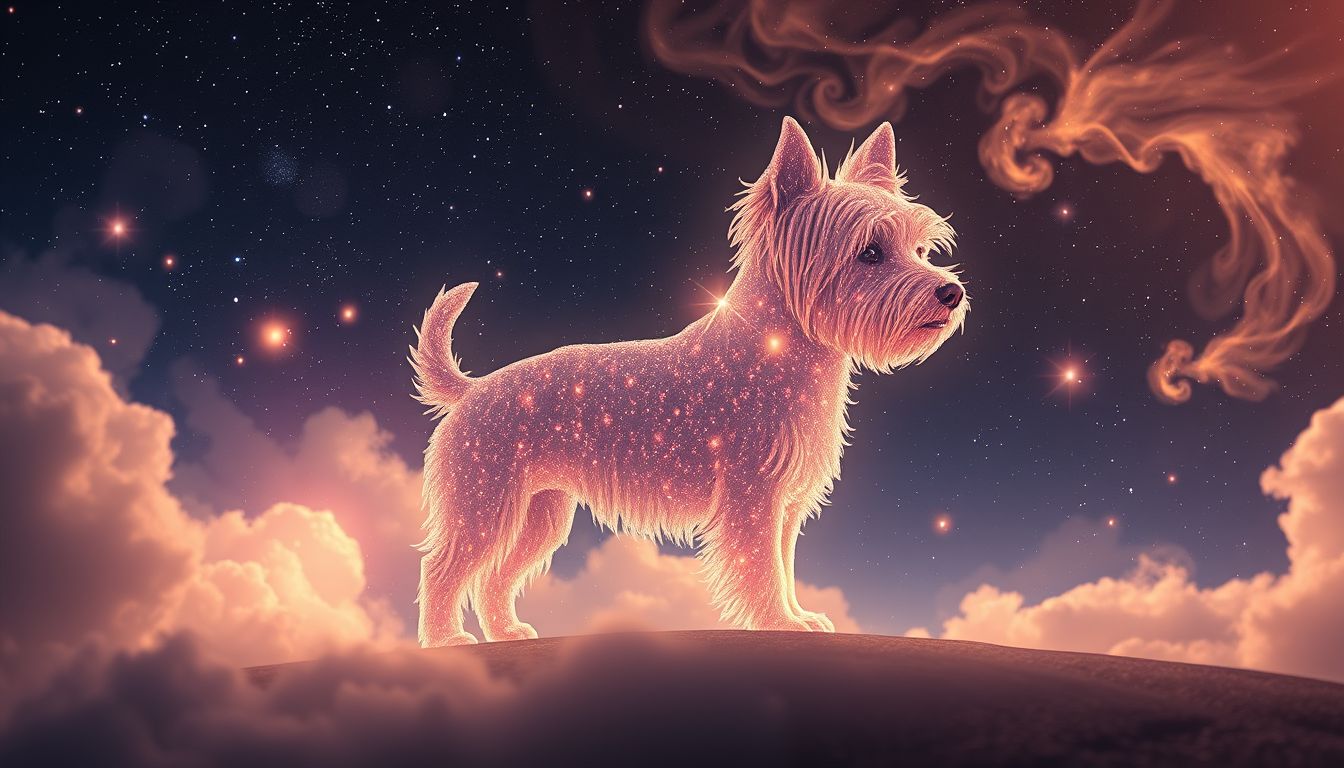 Der Yorkshire Terrier symbolisiert Mut trotz innerer Zerbrechlichkeit im Traum.