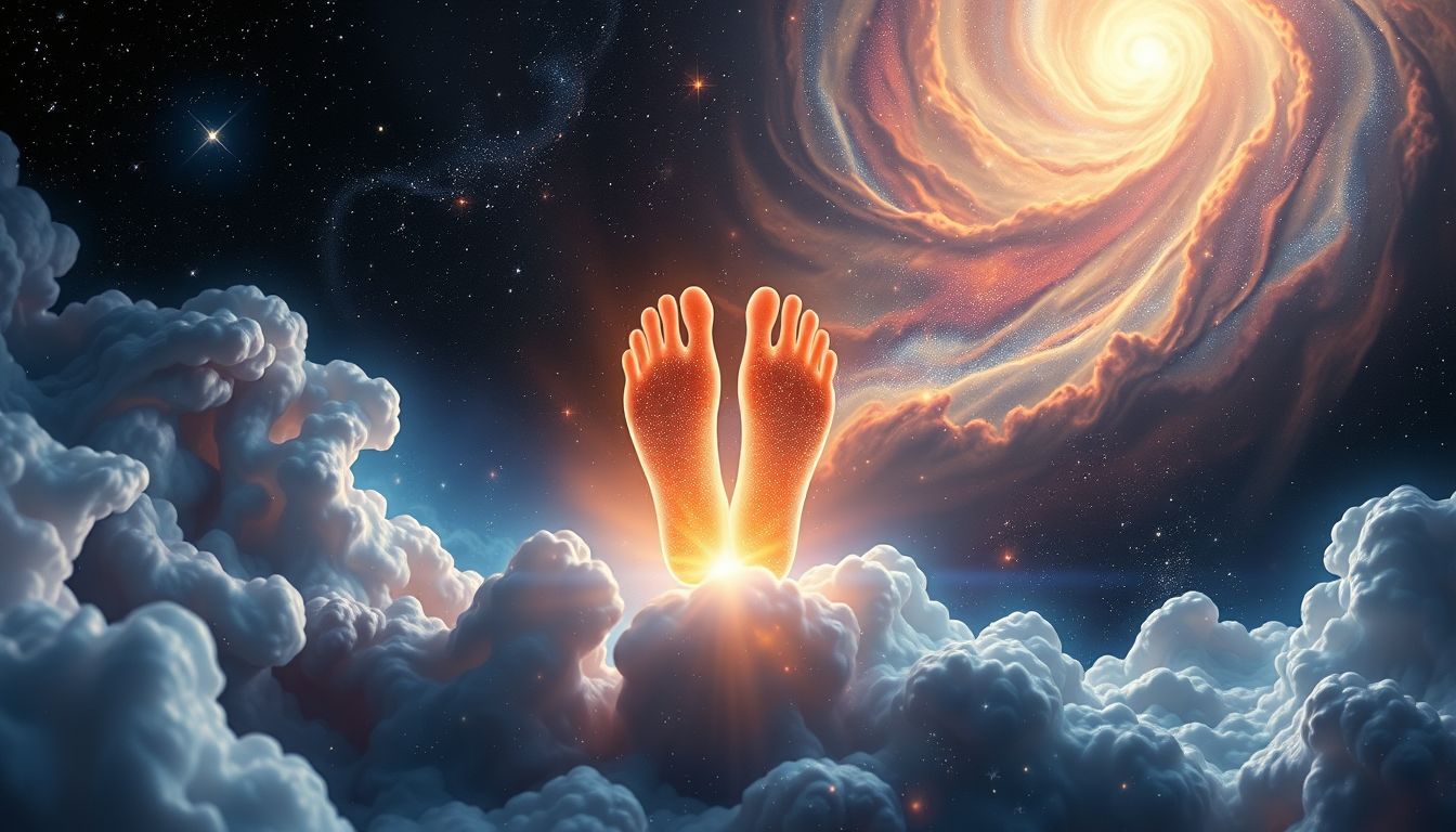 Treten symbolisiert im Traum oft Durchsetzungsvermögen und innere Stärke.