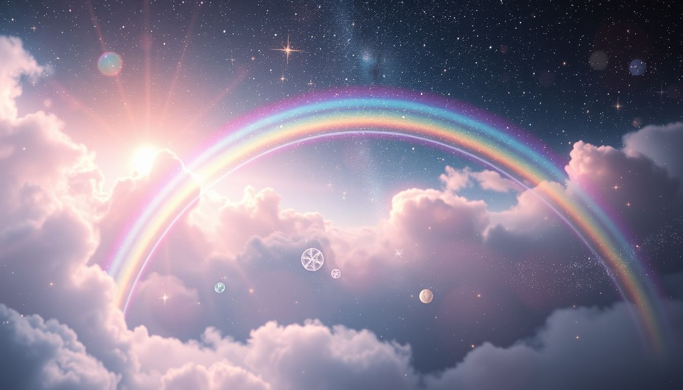 Träume von Regenbögen symbolisieren oft Hoffnung und Neubeginn.