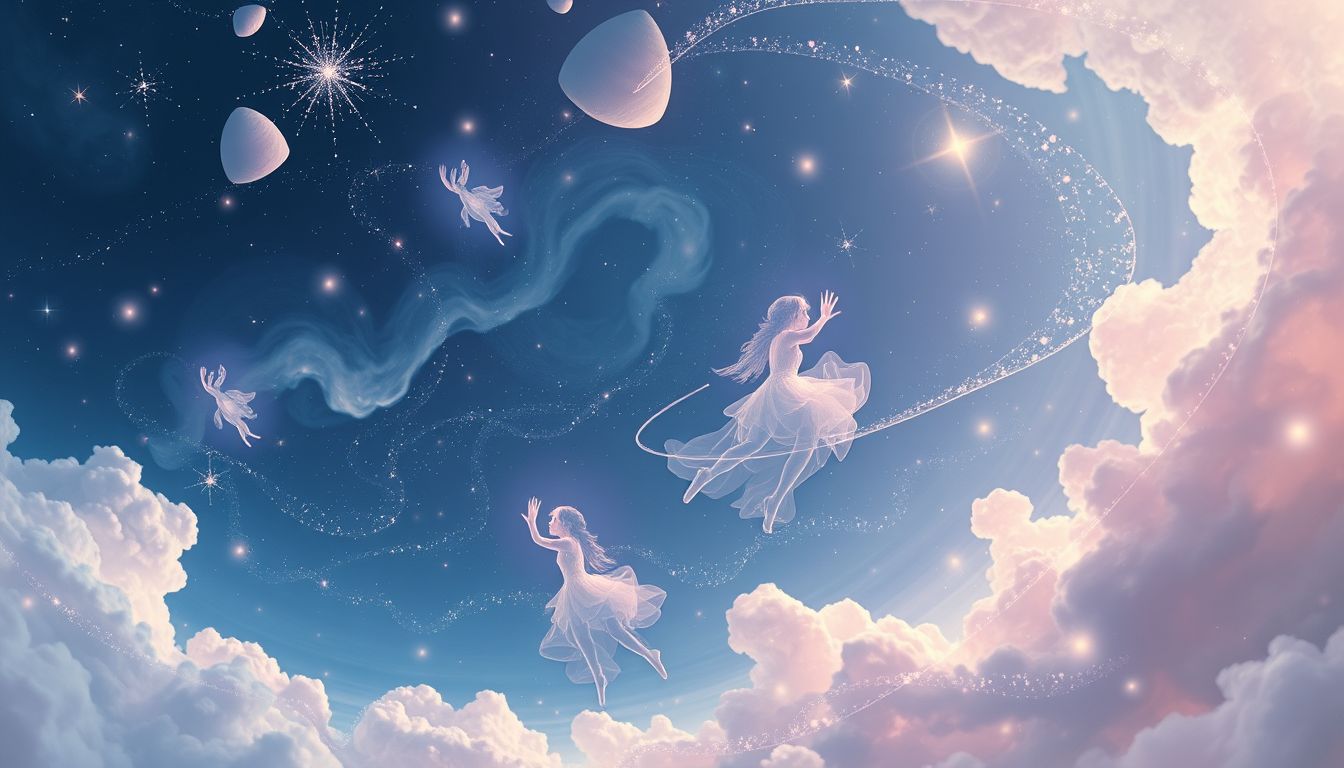 Fliegende Träume symbolisieren Freiheit und neue Sichtweisen durch Magie.