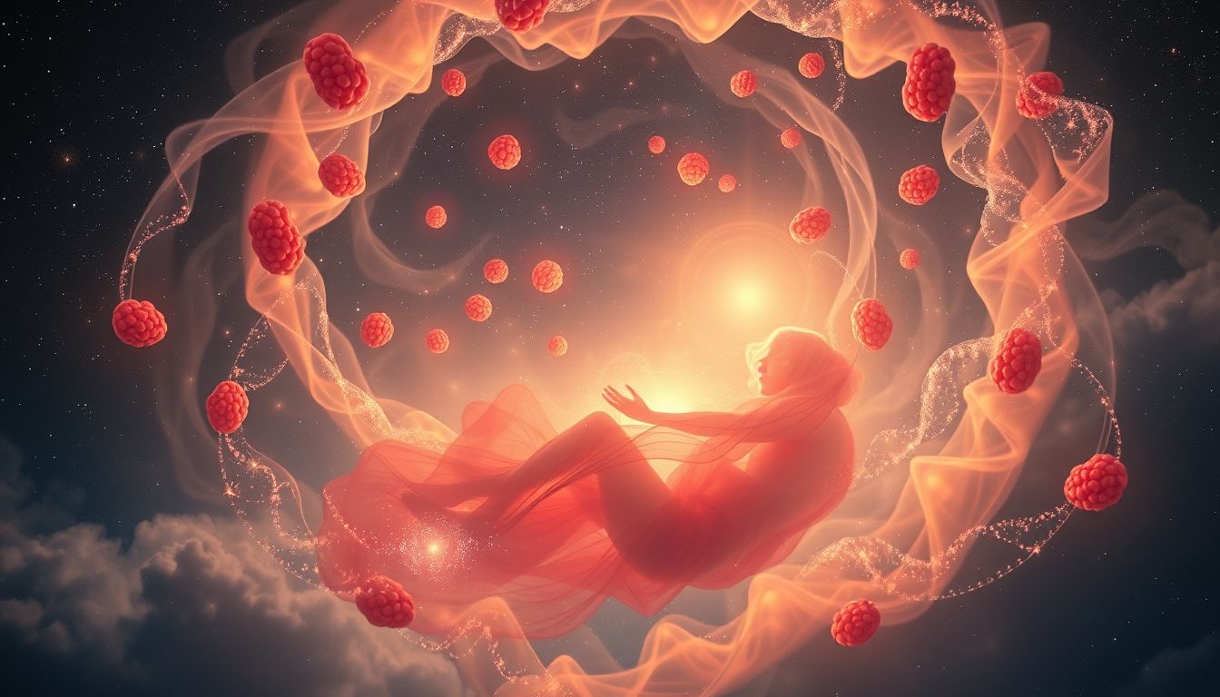 Von Himbeeren umgeben symbolisiert im Traum liebevolle Geborgenheit und Freude.