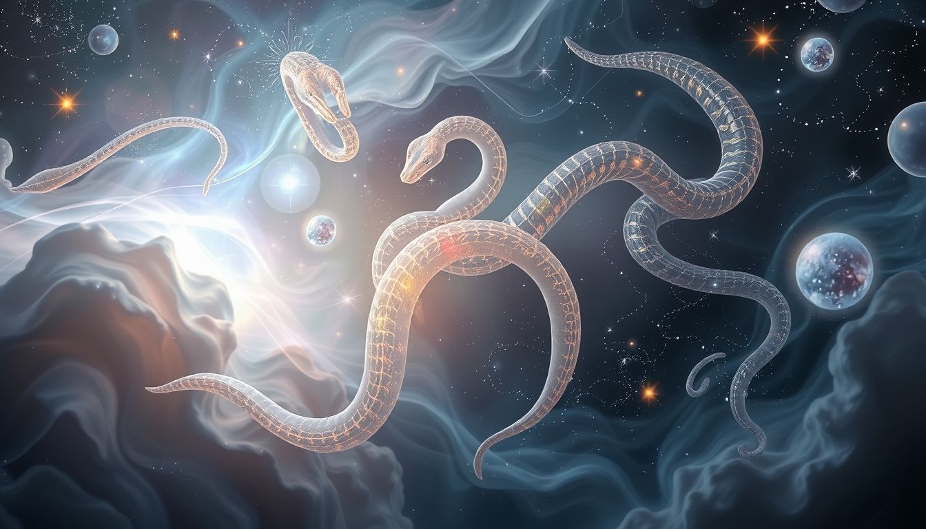Schlangenträume symbolisieren oft Transformation, Angst oder verborgene Bedrohungen.