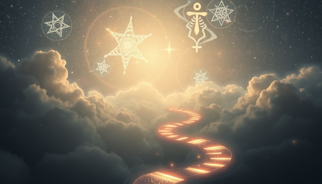 Pilgerträume symbolisieren oft persönliche spirituelle Reise und Selbstfindung.