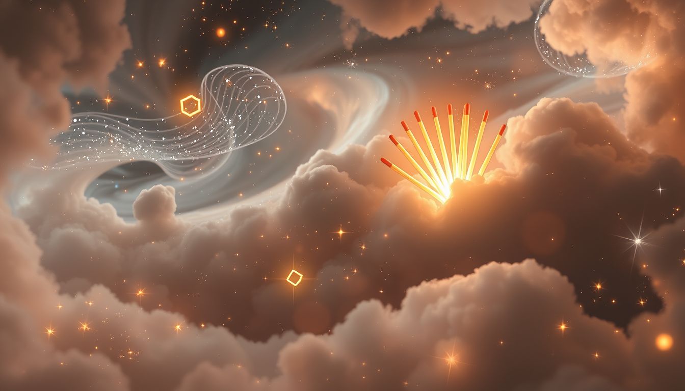 Das Finden von 15 Streichhölzern symbolisiert unerwartete Lösungswege.