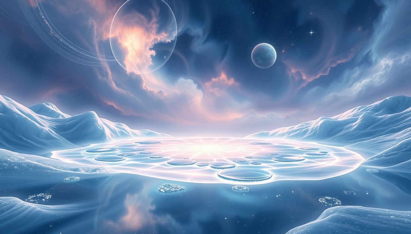 Ein Gletschersee im Traum symbolisiert emotionale Klarheit und Ruhe.