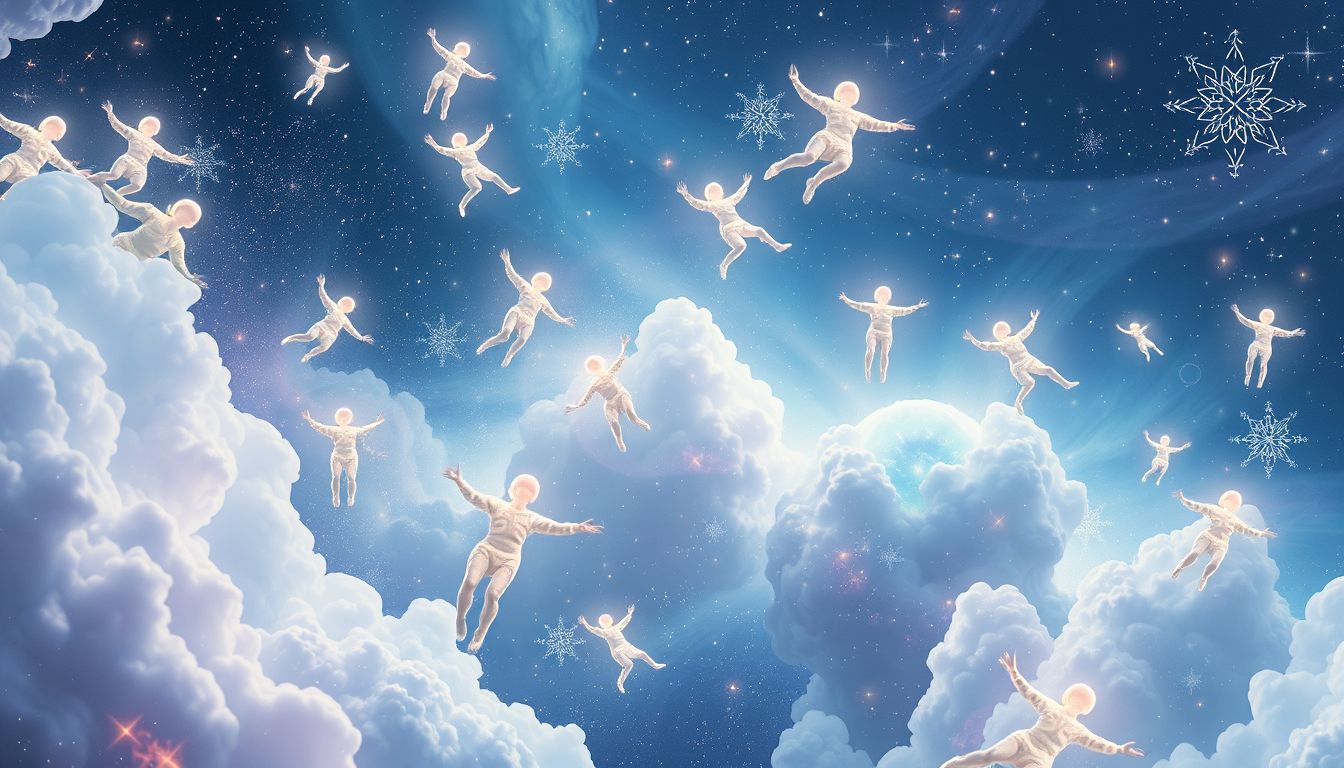 Wiederholtes Fliegen symbolisiert oft Freiheit und persönliches Wachstum im Traum.