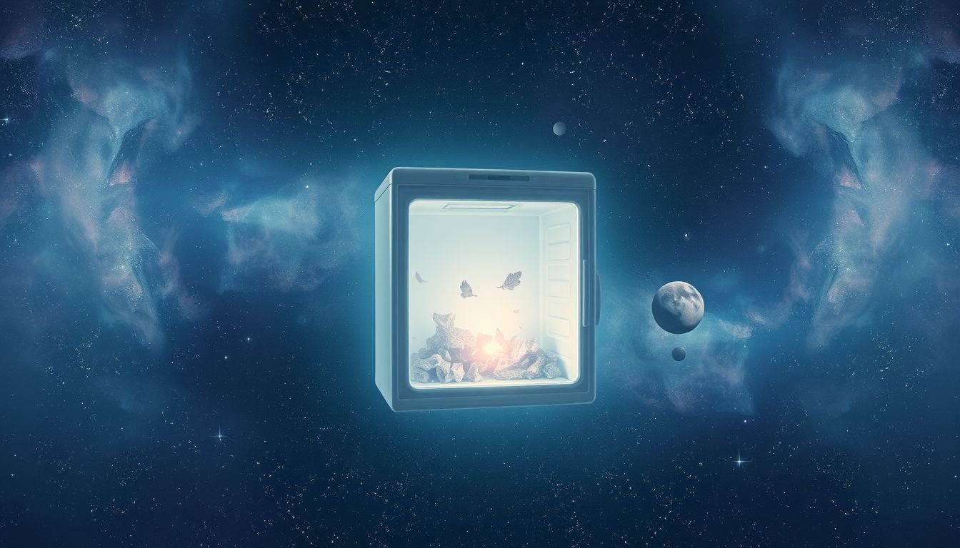 Ein Gefrierfach im Traum symbolisiert verborgene Geheimnisse und Schutz.