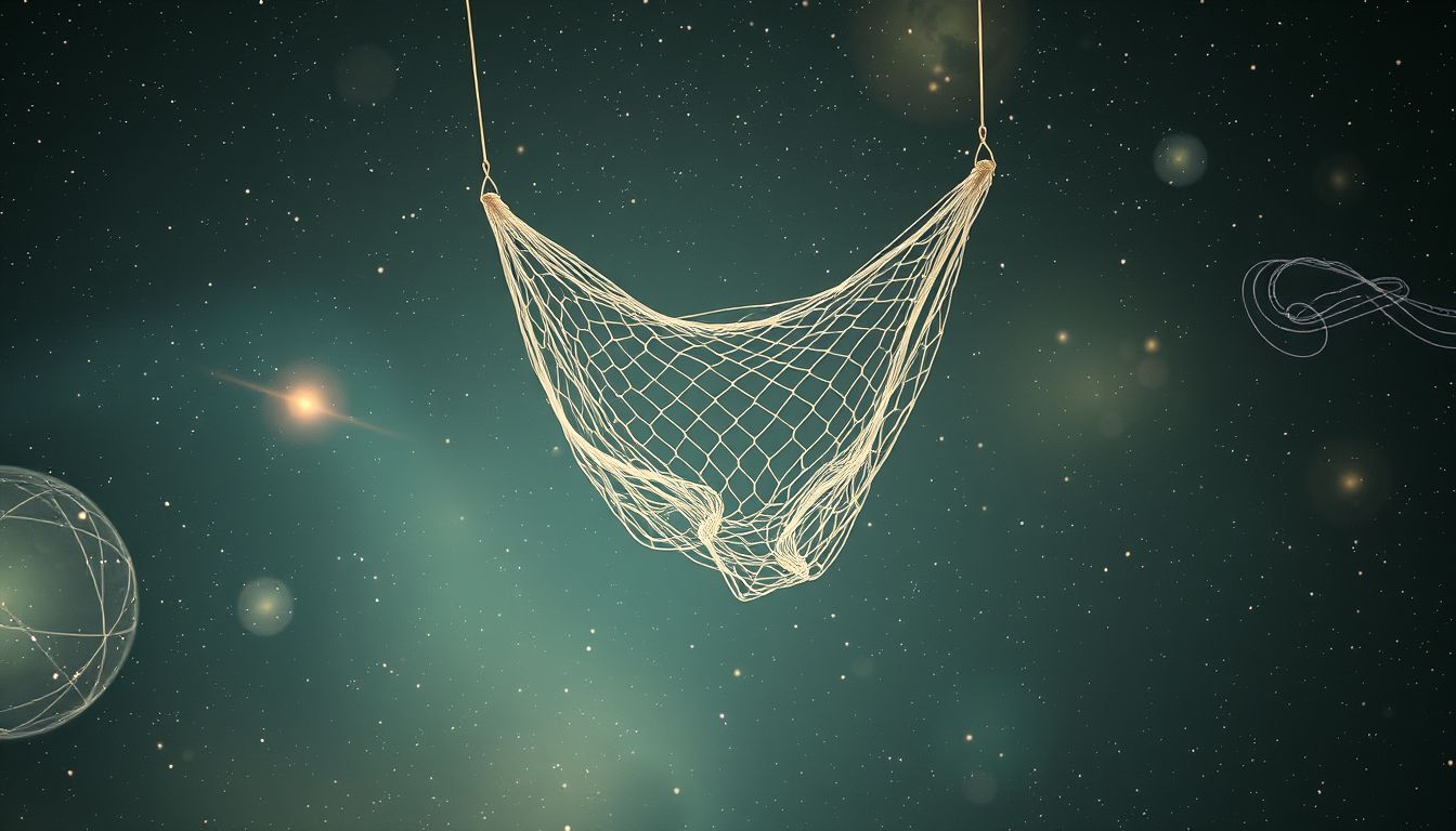 Ein defektes Sicherheitsnetz im Traum symbolisiert mangelnde Absicherung.