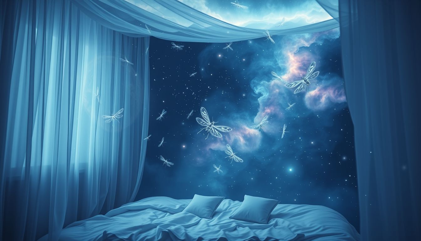 Mücken im Schlafzimmer symbolisieren oft ungelöste innere Konflikte.