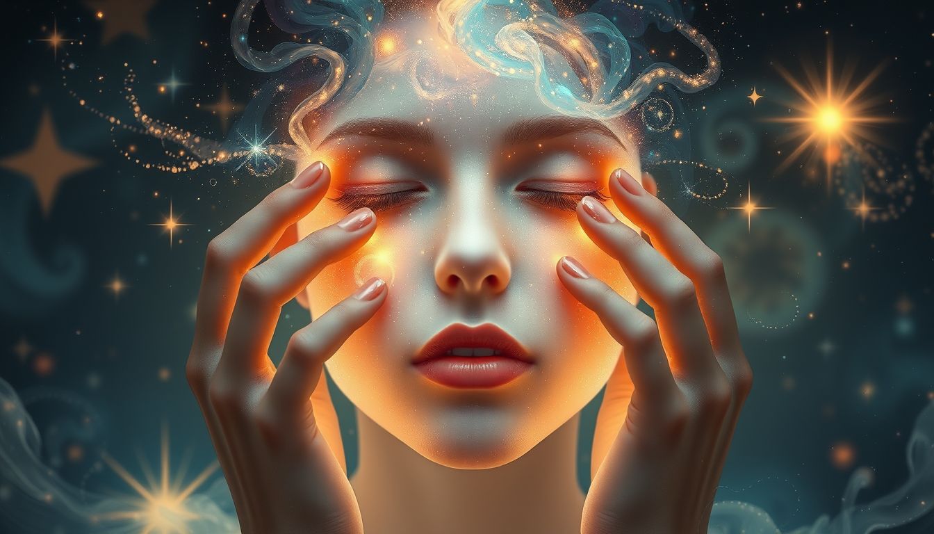Das Abtrocknen des Gesichts symbolisiert das Verbergen echter Emotionen.