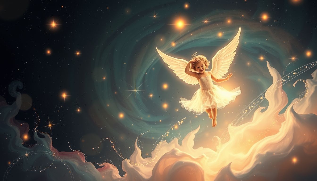 Amor symbolisiert Freude und Leichtigkeit in der Liebesfeierlichkeit.