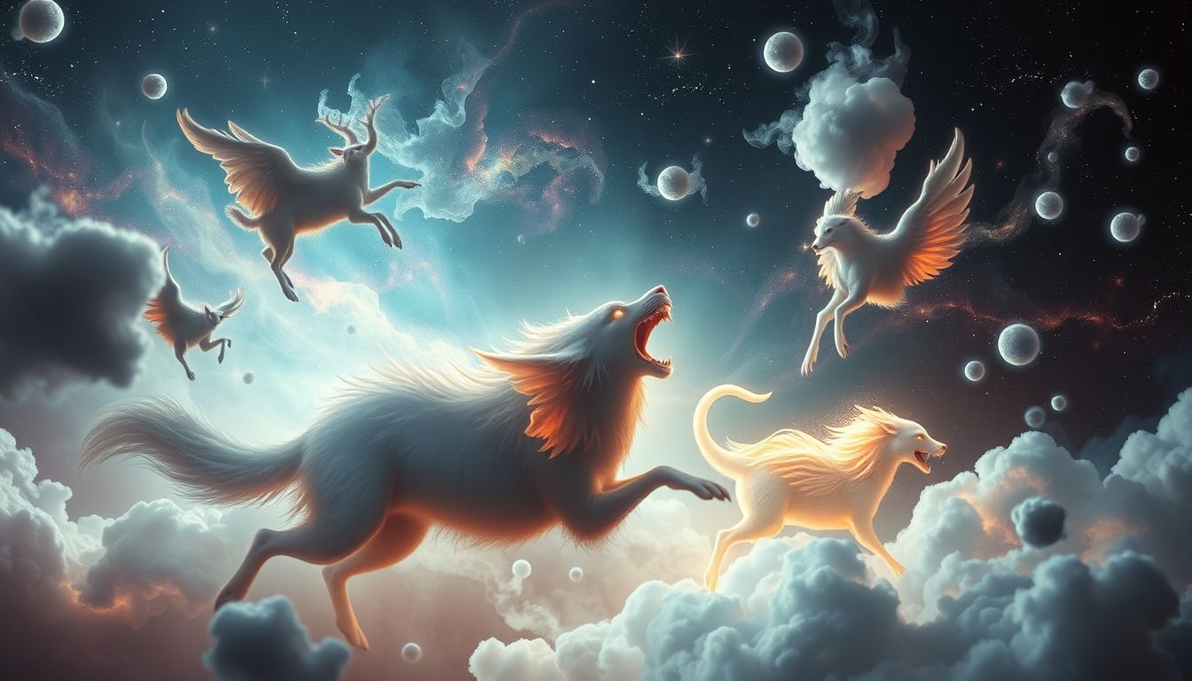 Angriffe von Tieren im Traum symbolisieren oft innere Konflikte und Angst.