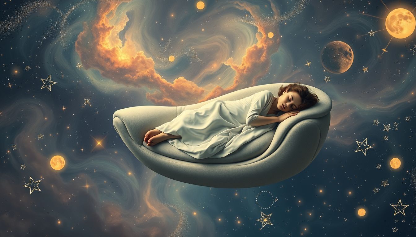 Auf einer Couch schlafen symbolisiert oft Bedürfnis nach Geborgenheit.