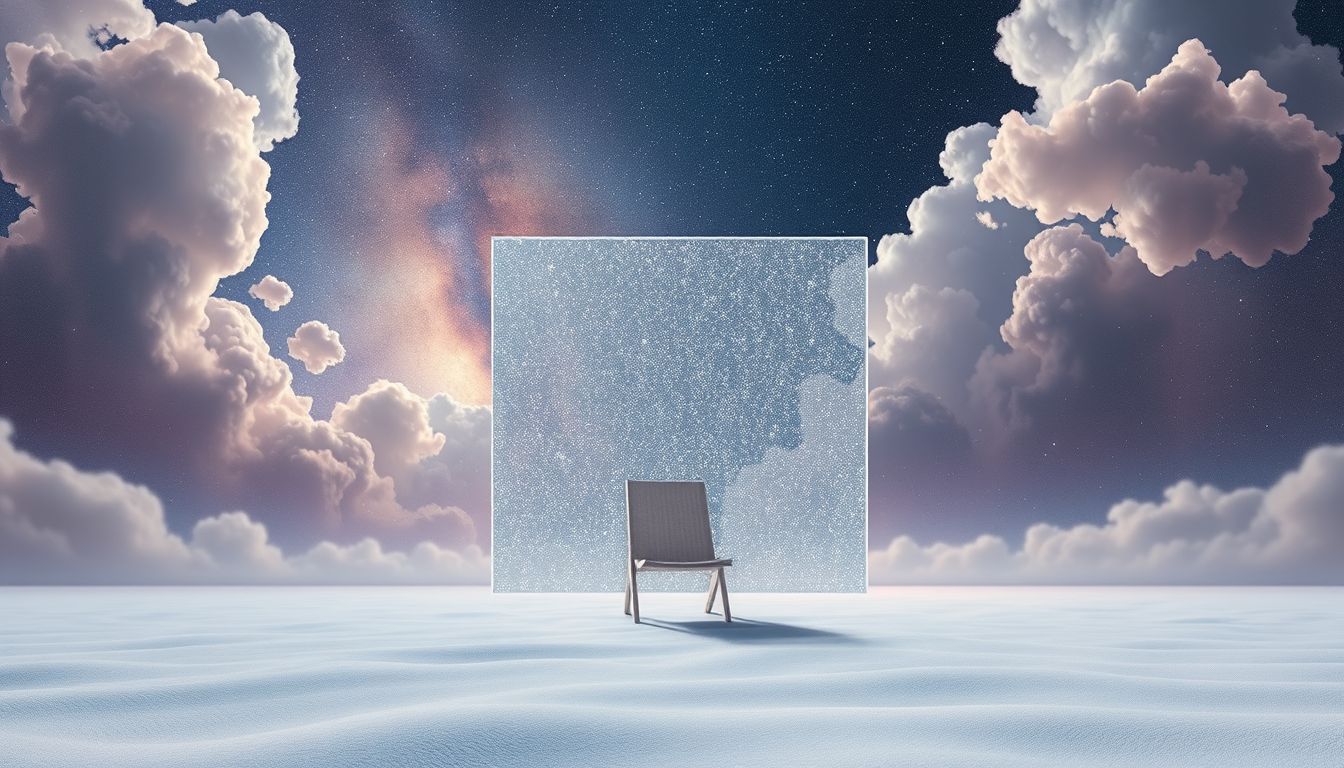 Ein Strandkorb vor Mauer symbolisiert innere Grenzen und Blockaden.