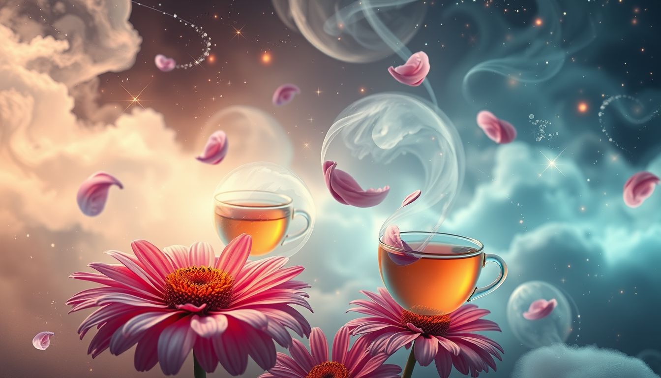 Echinacea-Tee stärkt das Immunsystem und lindert Erkältungssymptome.