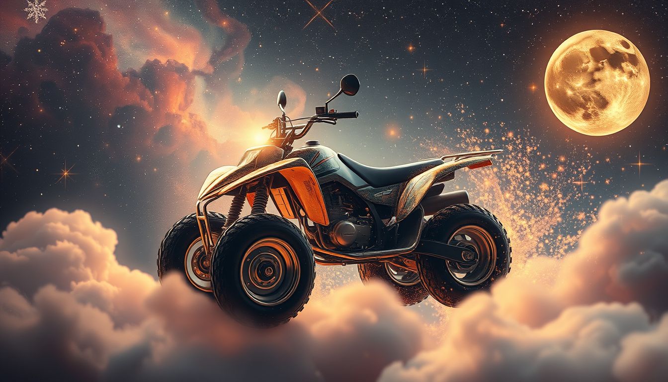 Das alte Quad weckt nostalgische Erinnerungen an unbeschwerte Zeiten.