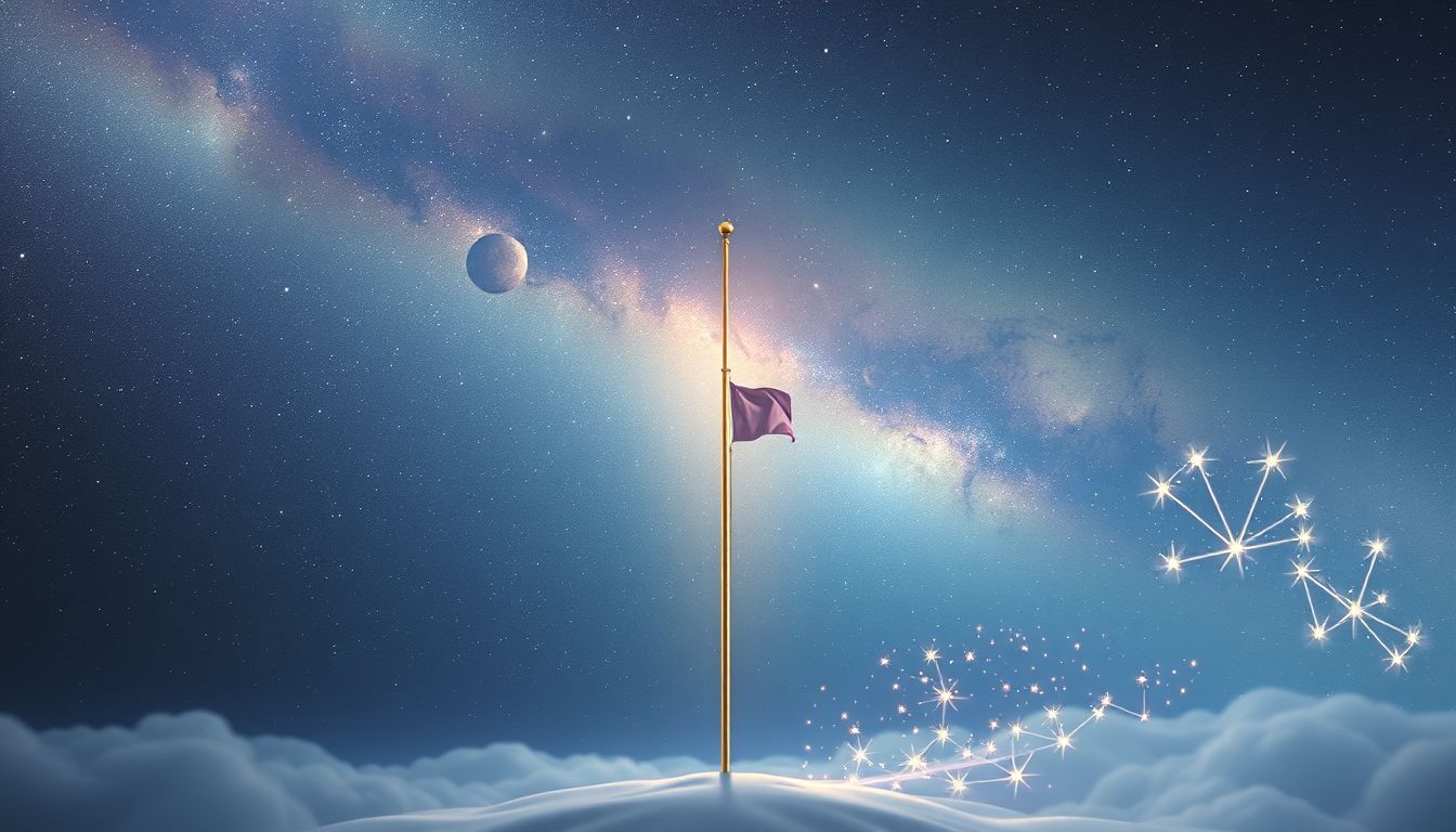Ein leerer Fahnenmast symbolisiert oft Gefühle von Hoffnungslosigkeit.