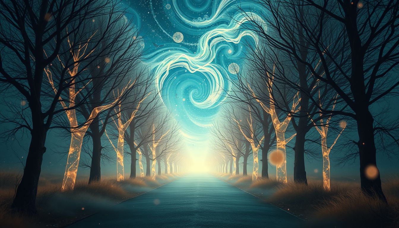 Eine verirrte Allee symbolisiert oft innere Orientierungslosigkeit und Zweifel.