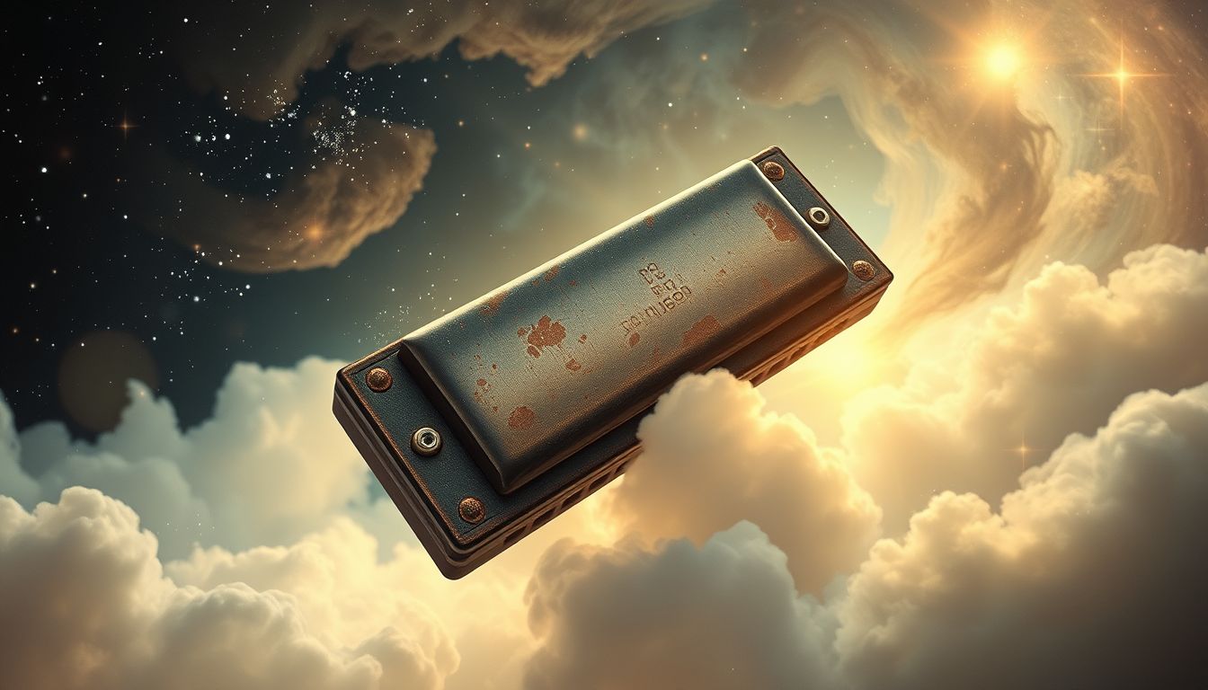 Eine verrostete Mundharmonika symbolisiert verdrängte kreative Energie im Traum.