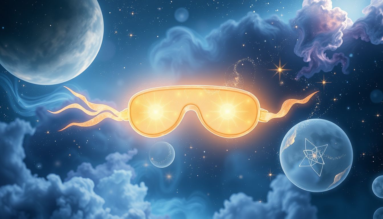 Eine Augenbinde fördert innere Klarheit durch Loslassen äußerer Reize.