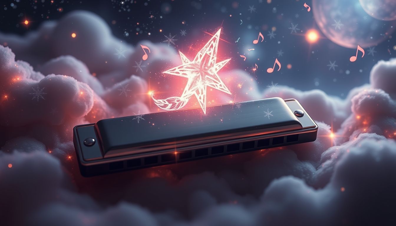 Eine Mundharmonika als Waffe symbolisiert verborgene Konflikte im Traum.