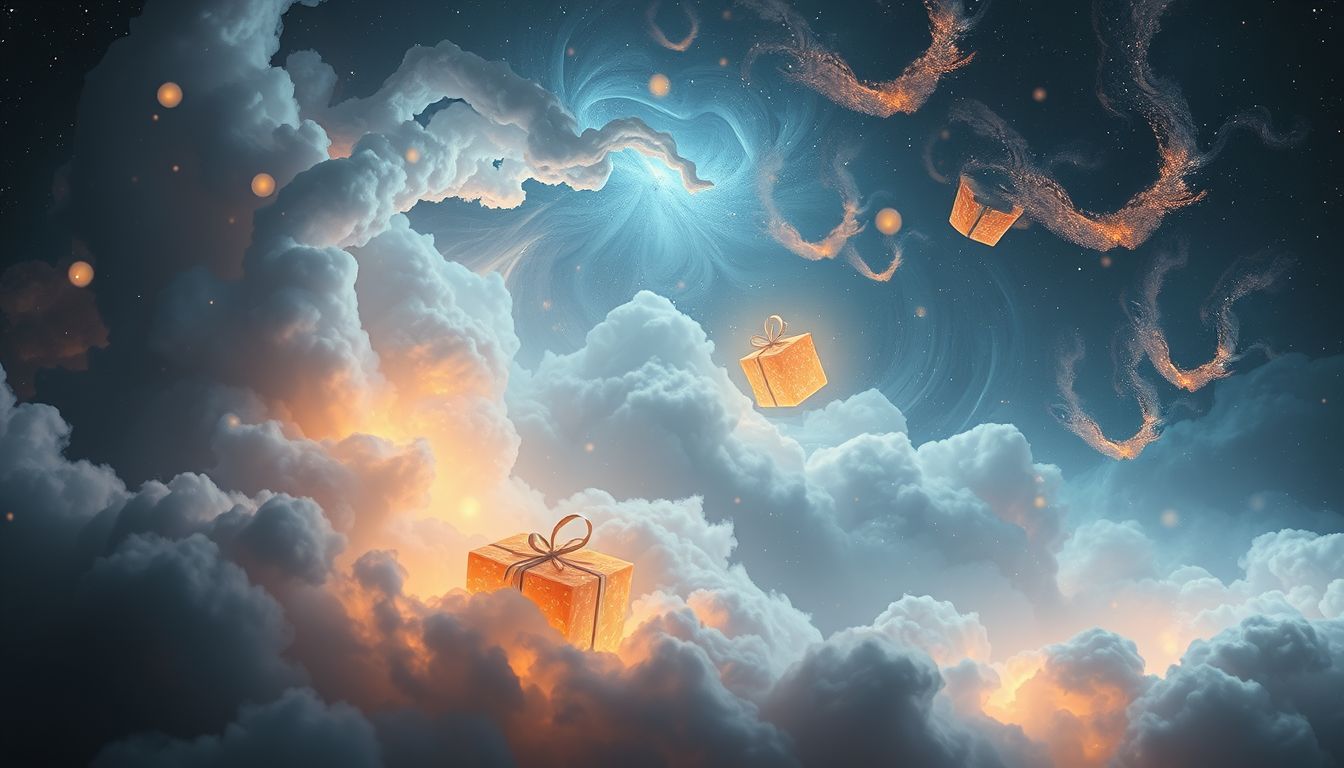 Geschenke in ungewöhnlicher Umgebung symbolisieren unerwartete Chancen im Traum.