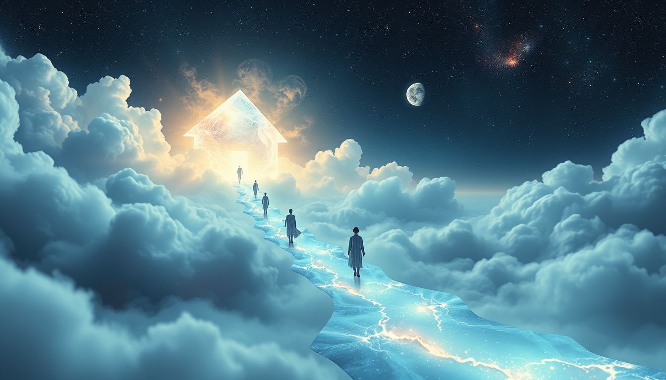 Das Leiten ins Haus symbolisiert Schutz und familiäre Geborgenheit.