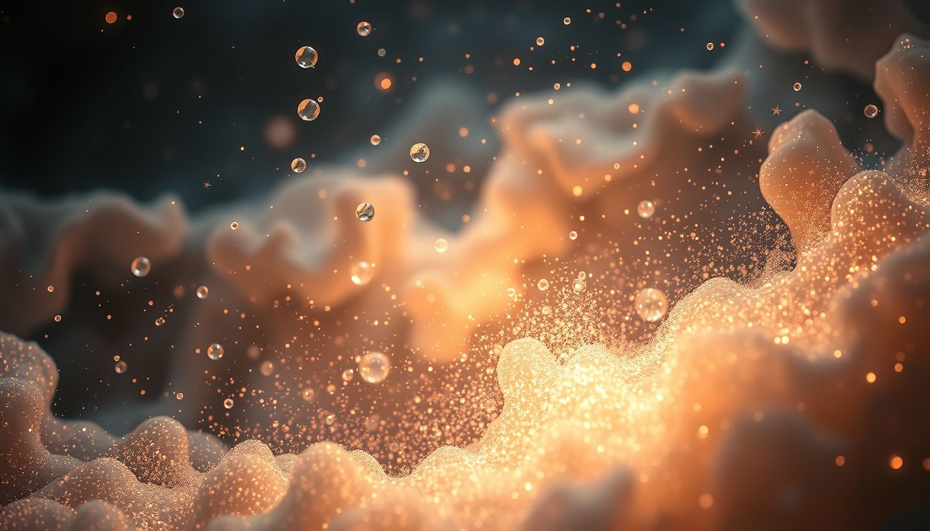 Verschüttetes Mineralwasser symbolisiert verlorene Klarheit und Energie.