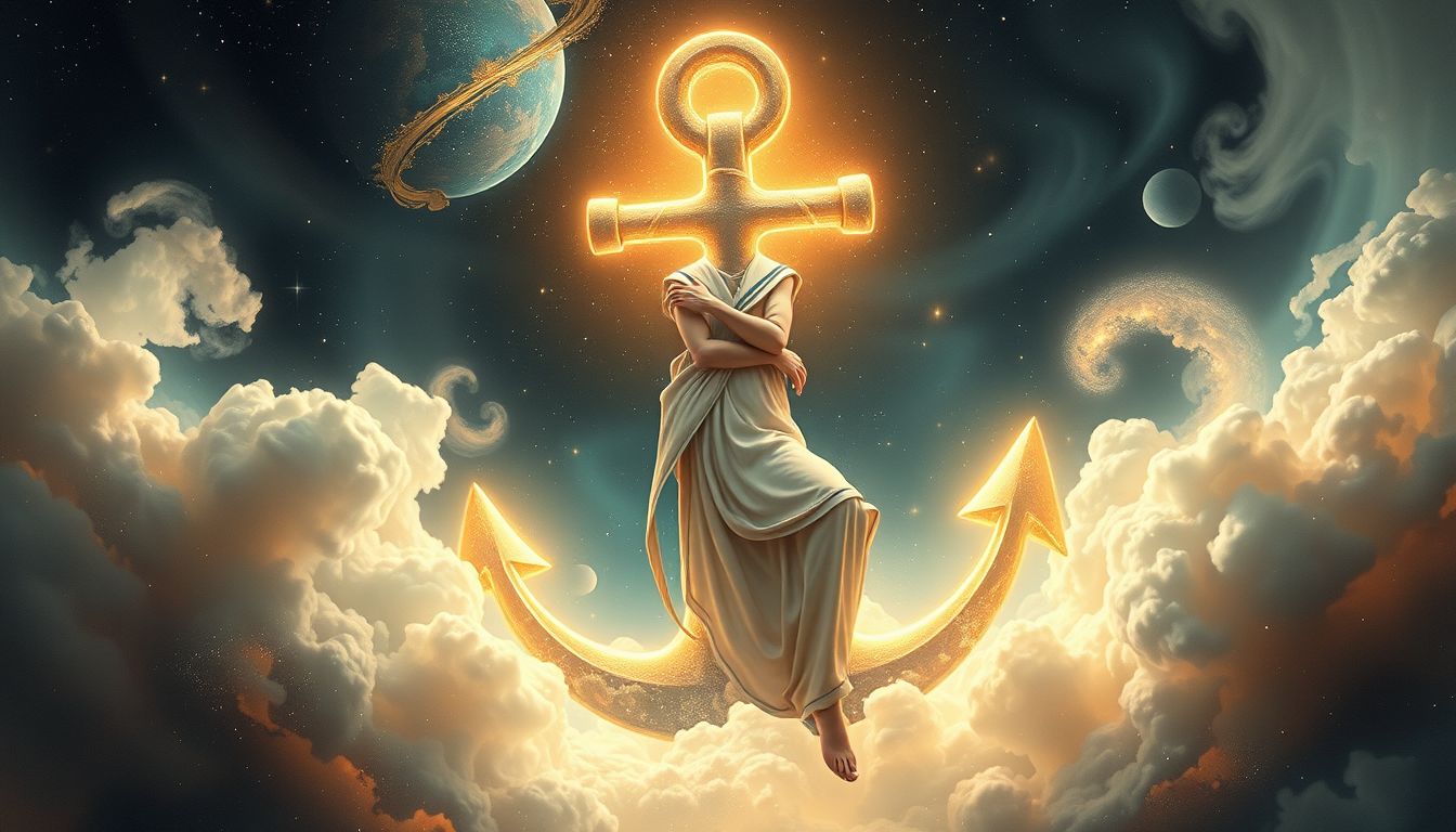 Ein Seemann mit Anker symbolisiert Sicherheit und Hoffnung im Traum.