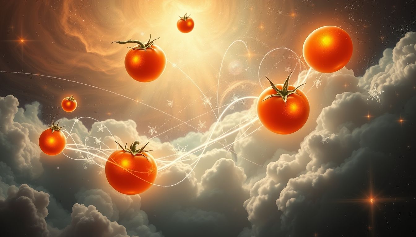 Tomatenverkauf symbolisiert Großzügigkeit und das Teilen von Reichtum.
