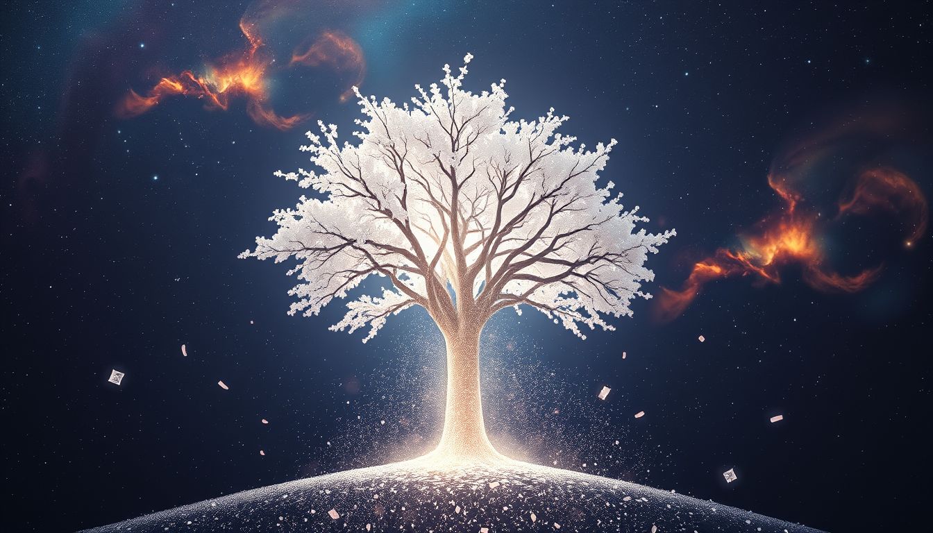 Das Fällen eines Judenkirschbaums symbolisiert oft Loslassen und Neubeginn.