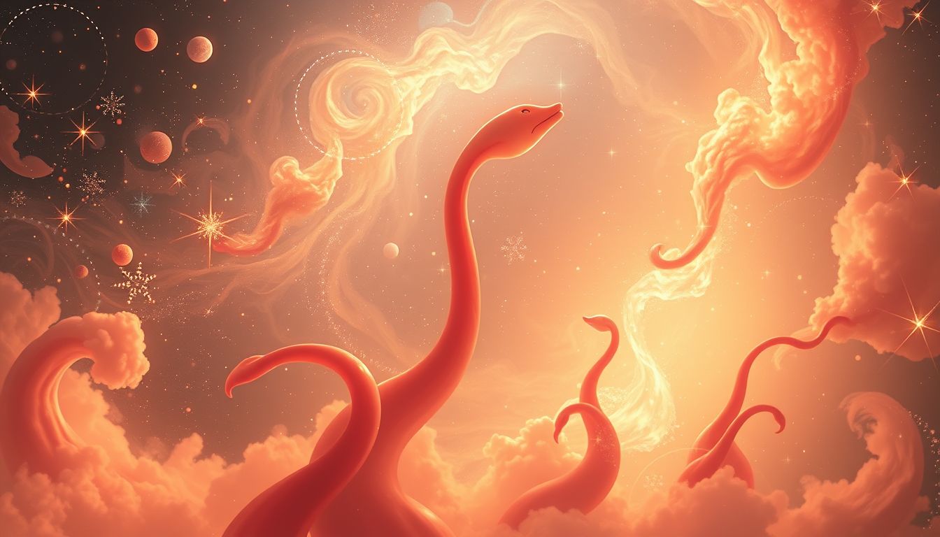 Karminwürmer symbolisieren im Traum oft Transformation und Neubeginn.