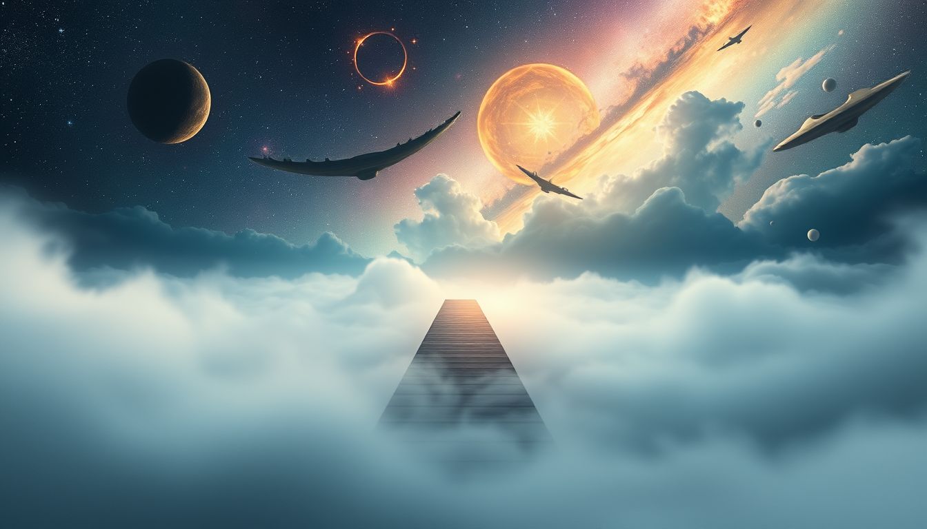 Eine Anlegestelle im Nebel symbolisiert Unsicherheit und neue Chancen.