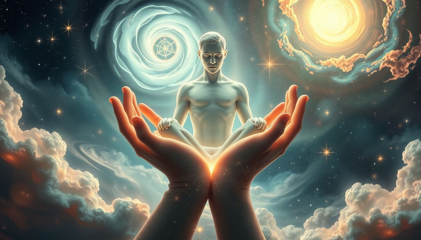 Das Retten eines androgynen Wesens symbolisiert innere Balance und Akzeptanz.