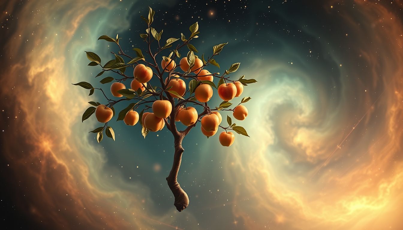 Kleiner, saurer Apfelbaum symbolisiert verborgene Herausforderungen im Traum.