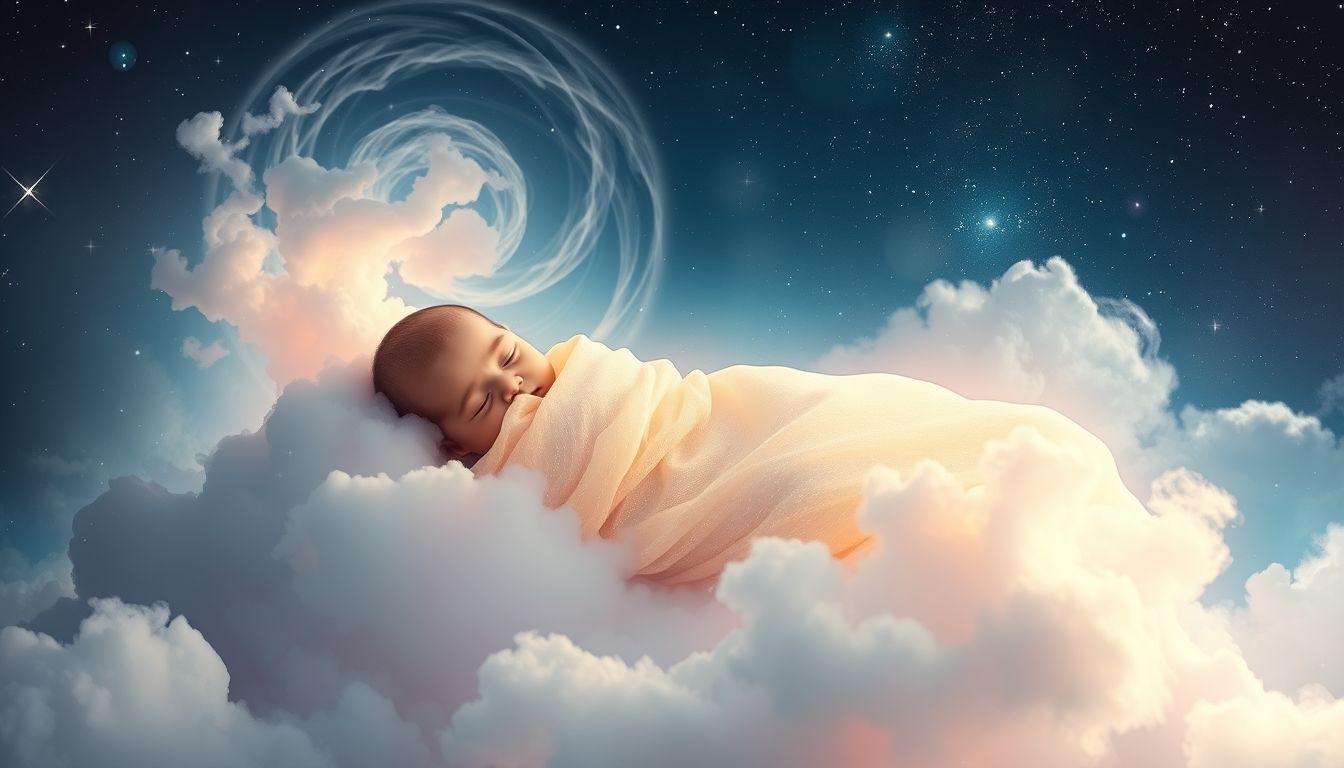 Ein Babyschlafsack im Freien symbolisiert Schutz in unsicheren Zeiten.