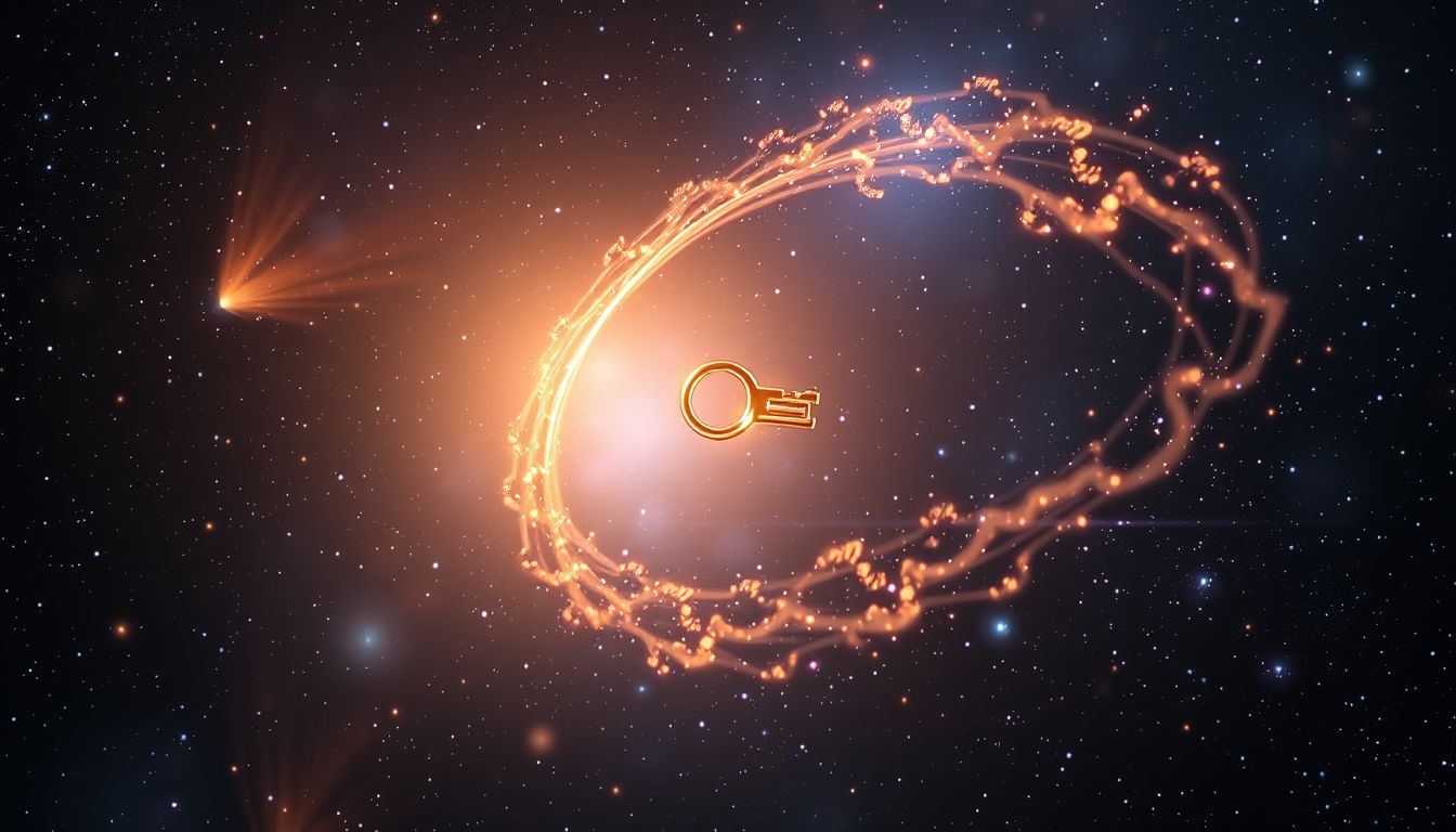 Einen Schlüsselanhänger werfen symbolisiert loslassen und neue Chancen wagen.