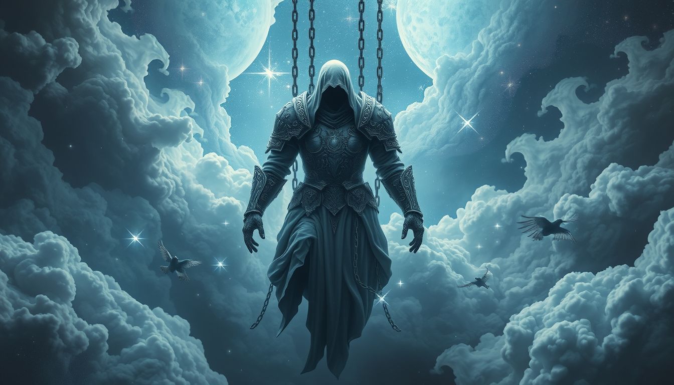 Das Gefühl schwerer Rüstung symbolisiert oft emotionale Belastung im Traum.