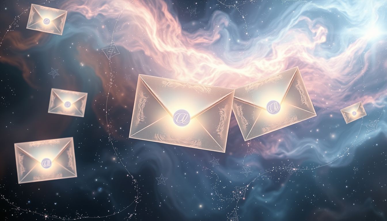 Ein Expressbrief in fremder Sprache signalisiert unerwartete, wichtige Nachrichten.