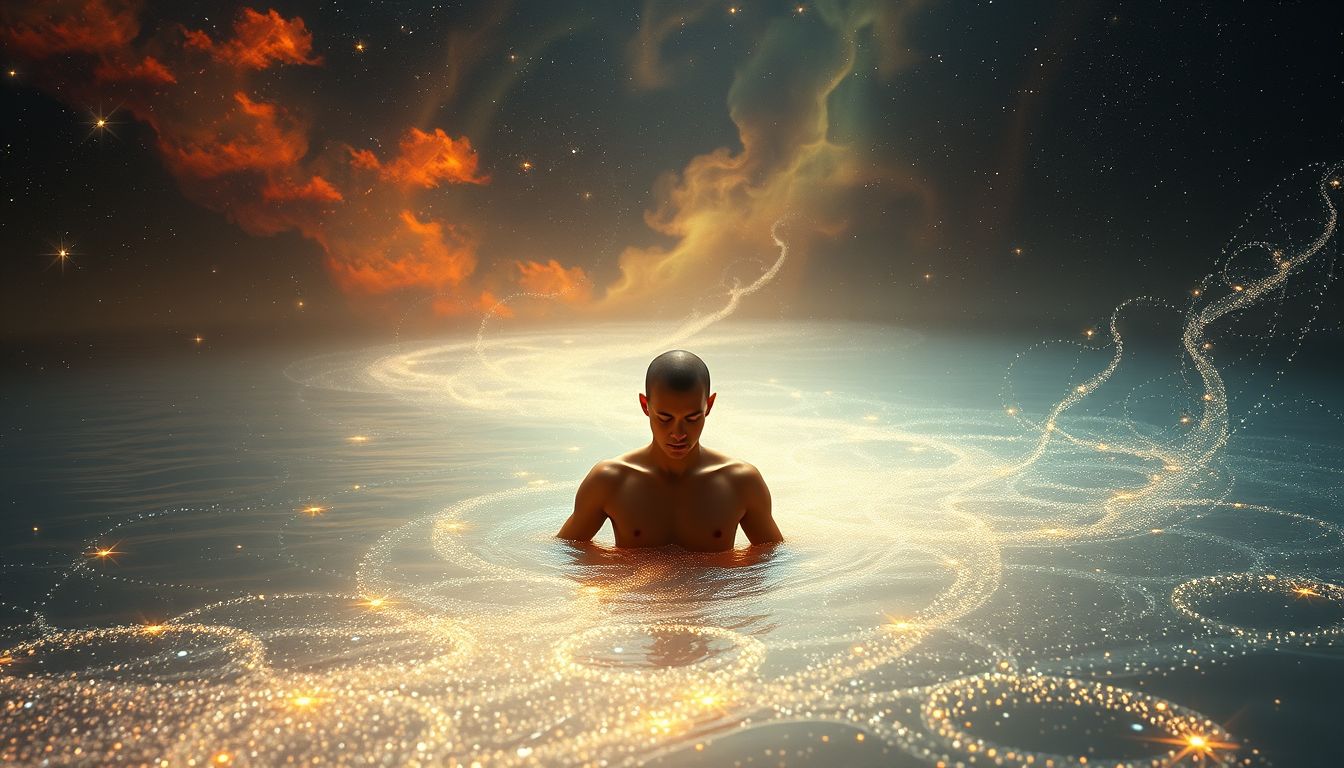 Im Traum symbolisiert Flussbaden Reinigung und Neubeginn für Müllergehilfen.