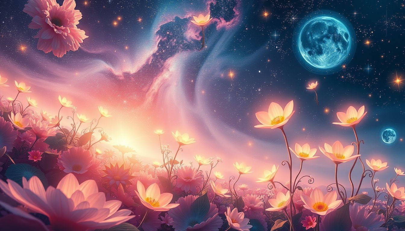 Ein blühender Garten symbolisiert Wachstum, Erneuerung und Lebensfreude.