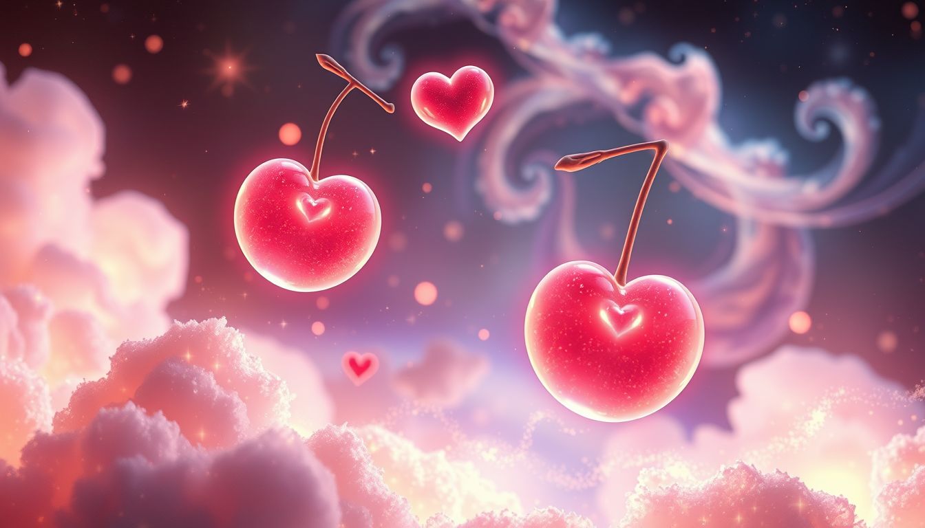 Traum 22 symbolisiert Liebe und verborgene Sehnsüchte durch Judenkirschen.