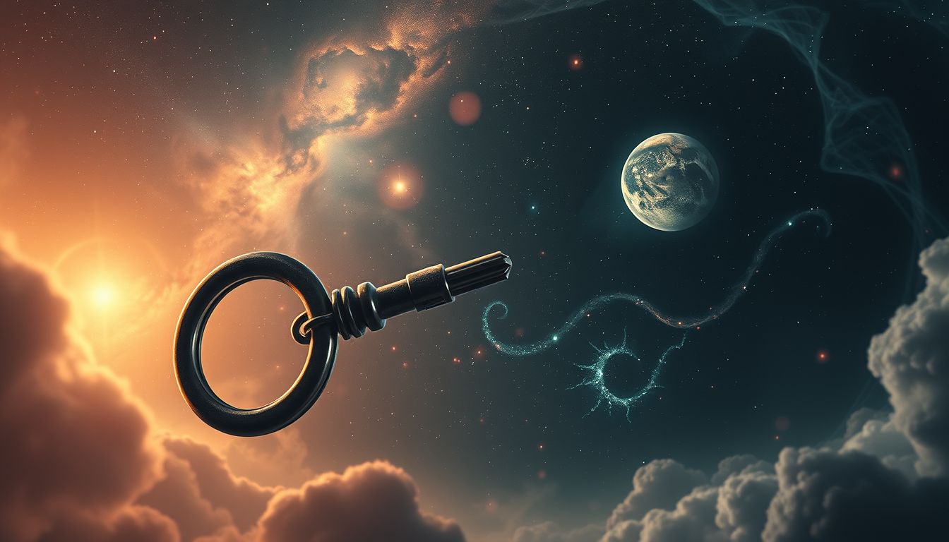 Ein schwerer Schlüsselanhänger symbolisiert belastende Verpflichtungen im Traum.