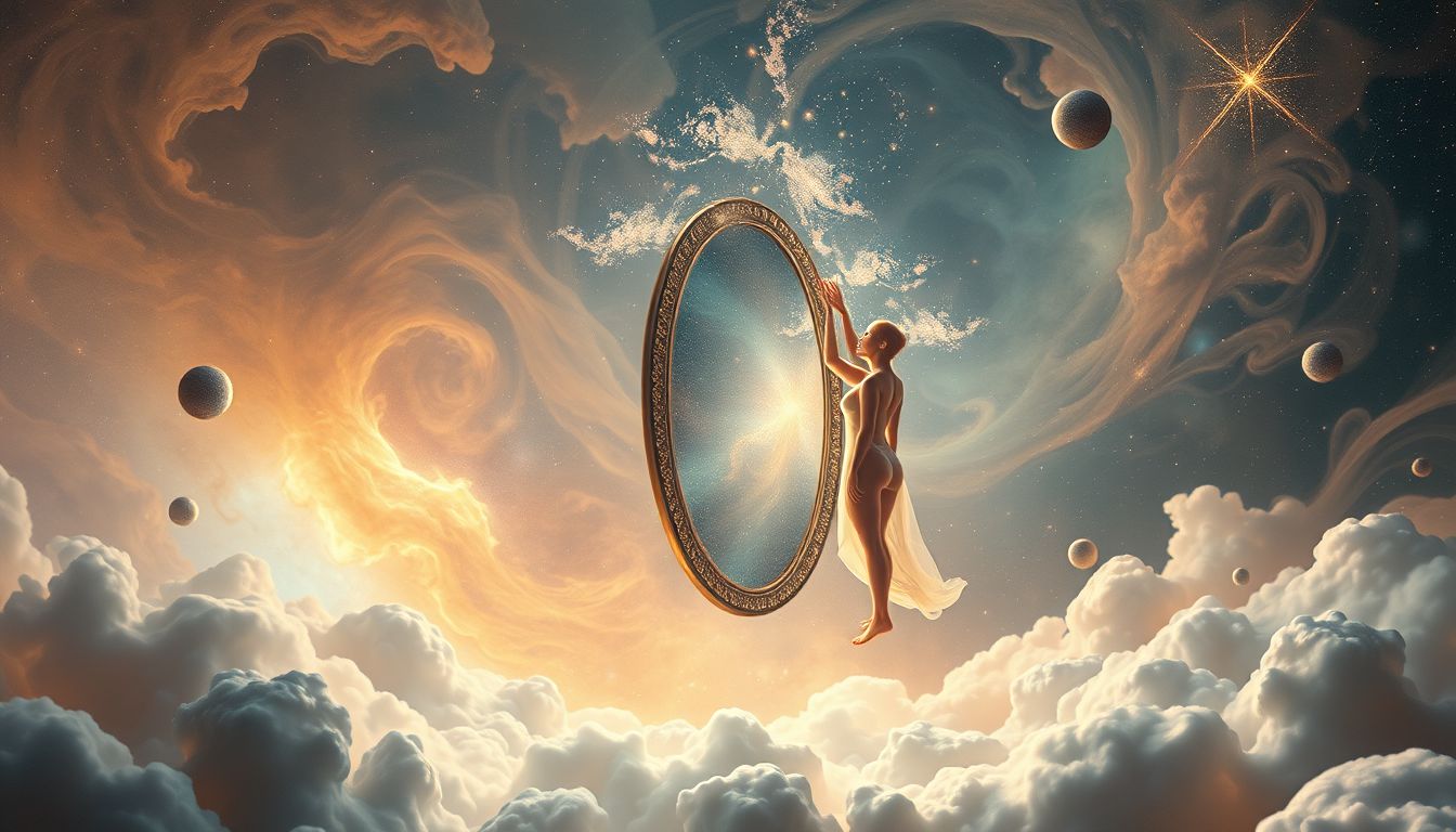 Der Spiegel im Traum reflektiert oft Selbstzweifel während der Diät.