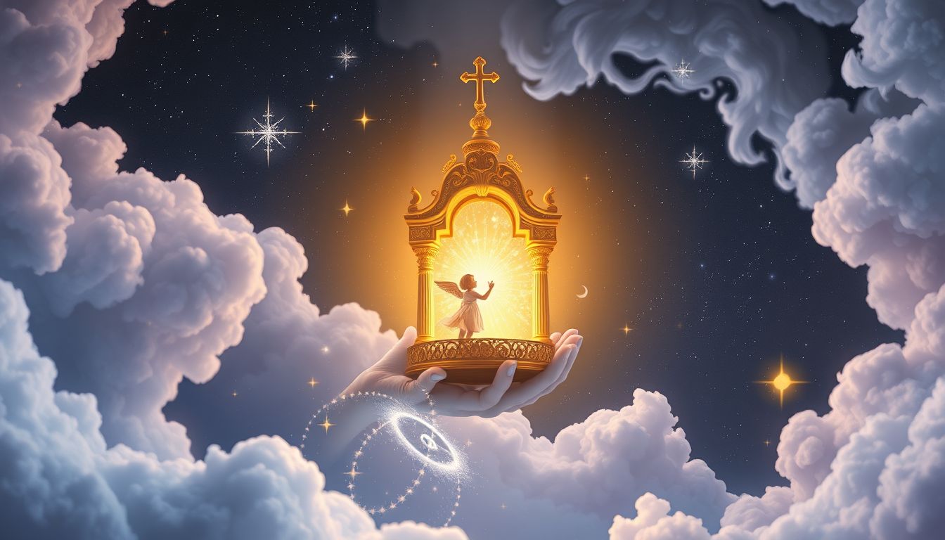 Ein Kind auf der Kanzel symbolisiert neue Verantwortung und Unschuld.